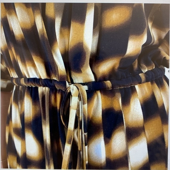 Calvin Klein Dress Womens 4 pull over Office Career Travel animal print slinky - Picture 9 of 12